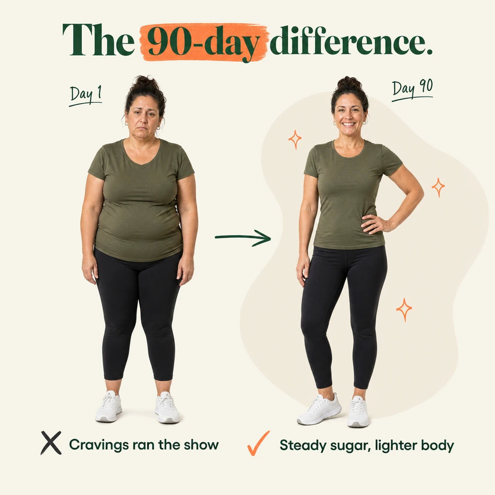 The 90-day difference — before and after