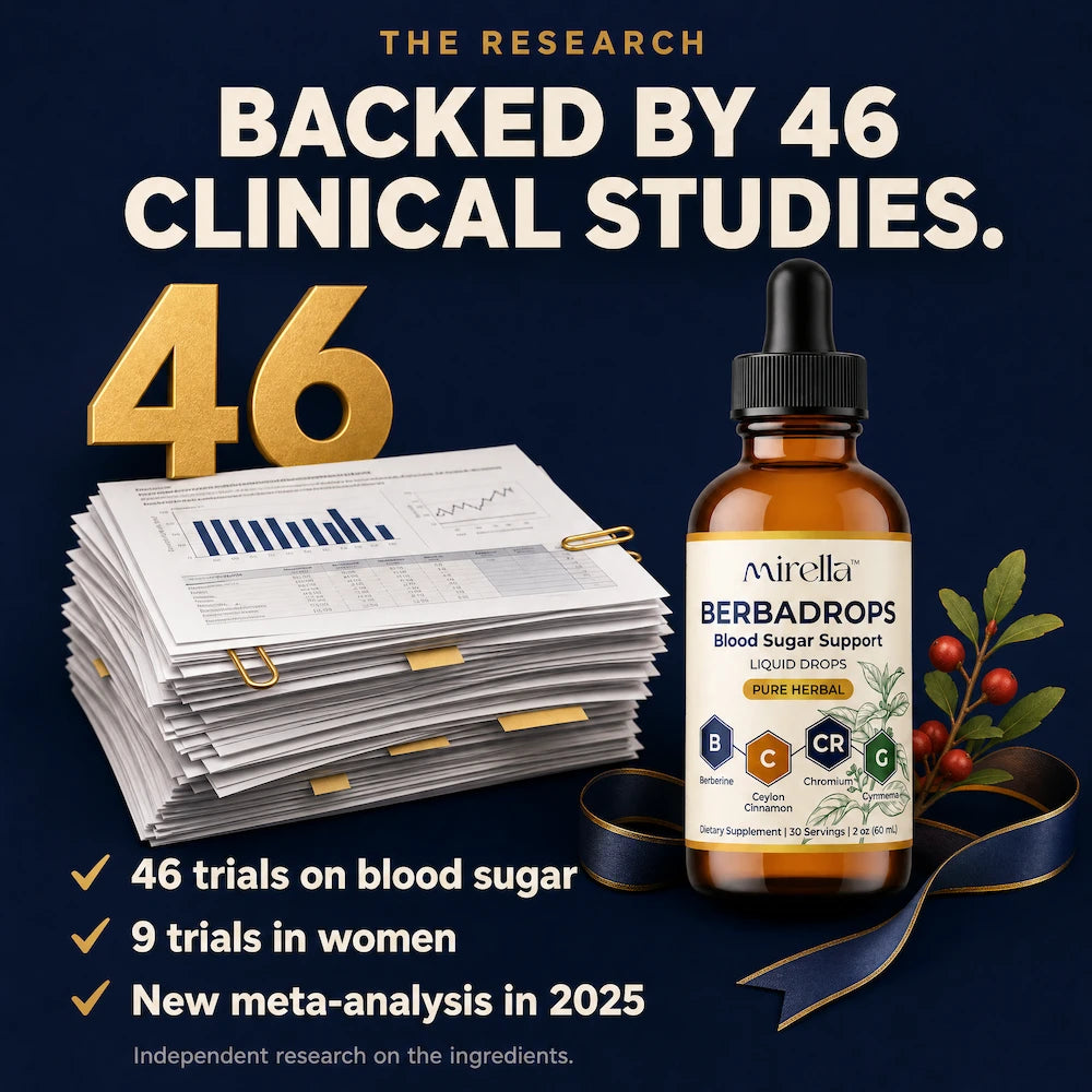 Berberine backed by 46 clinical studies on blood sugar and insulin sensitivity